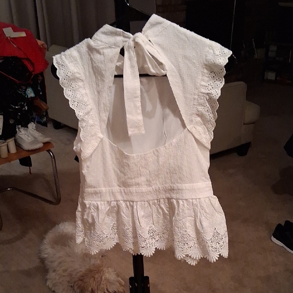 Altar'd State Kids Ivory Lace Top - Picture 3 of 4